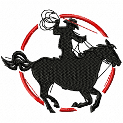 Cowboy And Hunter Embroidery Design 1 Cowboy And Hunter Embroidery Design 1